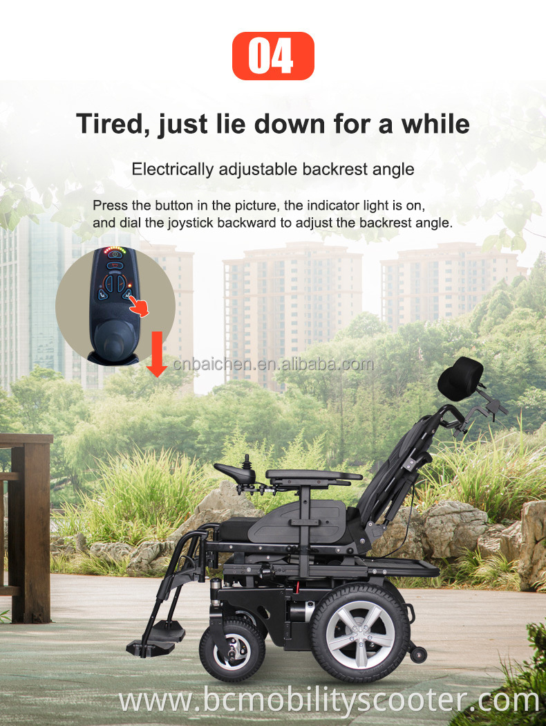 Heavy Duty Off Road Durable Strong Powerful Folding Electric Conversion Kit Manual Wheelchair